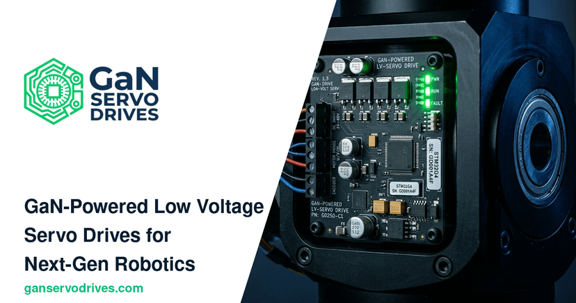 GaN low voltage servo drive electronics